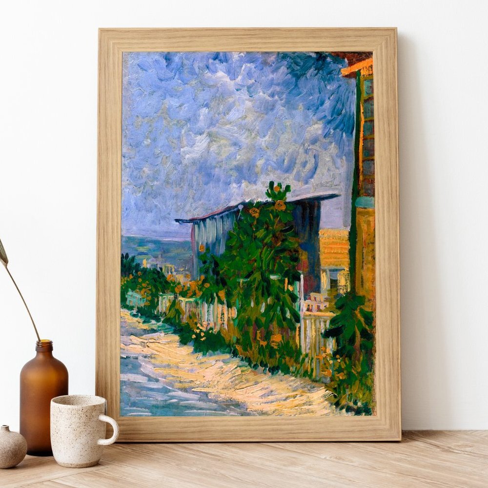 8.5 X 11" Van Gogh Shelter on Montmartre oil painting art print wall decor